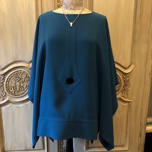 Pierre Cardin Paris Couture Custom Teal Green Top
